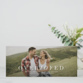 Überfreuliches Save the Date-Verlobung-Foto Date (Stehend Vorderseite)