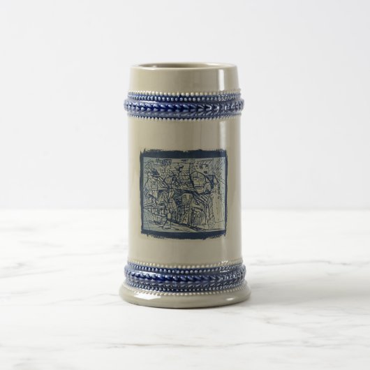 überfüllt bierglas (Mittel)