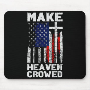 Überfüllte amerikanische Flagge Himmel (auf der Rü Mousepad