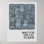 Überfüllte Katzen - Sprichwörter Poster (Vorne)
