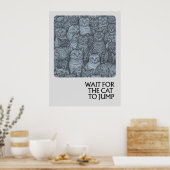 Überfüllte Katzen - Sprichwörter Poster (Küche)
