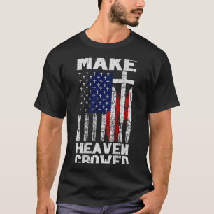 Überfüllten Himmel schaffen Amerikanische Flagge ( T-Shirt