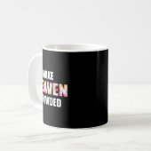 Überfüllter Blumenbrief Himmel _ Christlicher Glau Kaffeetasse (Vorderseite Links)