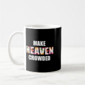 Überfüllter Blumenbrief Himmel _ Christlicher Glau Kaffeetasse (Links)