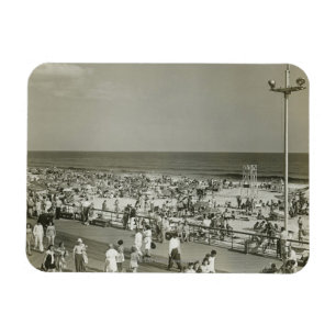Überfüllter Strand Magnet