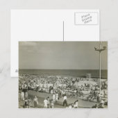 Überfüllter Strand Postkarte (Vorne/Hinten)