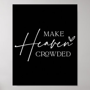 Überfülltes Kreuz Himmel - Minimalistisches Christ Poster
