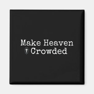 Überfülltes Kreuz zum Himmel machen - Minimalistis Magnet