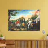 Übergabe Burgoynes Leinwanddruck (Insitu (Wohnzimmer))