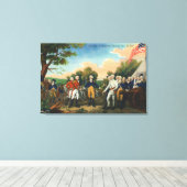 Übergabe Burgoynes Leinwanddruck (Insitu (Holzboden))