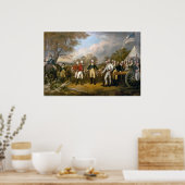 Übergabe Burgoynes Poster (Küche)