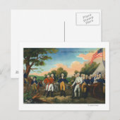 Übergabe Burgoynes Postkarte (Vorne/Hinten)