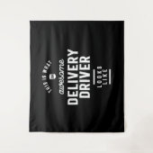 Übergabe des Auftrags des Fahrers Wandteppich (Vorderseite)