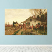 Übergabe des Außenpostens, Leinwanddruck (Insitu (Holzboden))