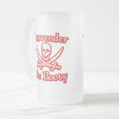 Übergabe des Hinterns Mattglas Bierglas (Vorderseite Links)