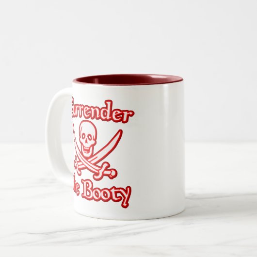 Übergabe des Hinterns Zweifarbige Tasse (Vorderseite Links)