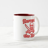 Übergabe des Hinterns Zweifarbige Tasse (VorderseiteRechts)