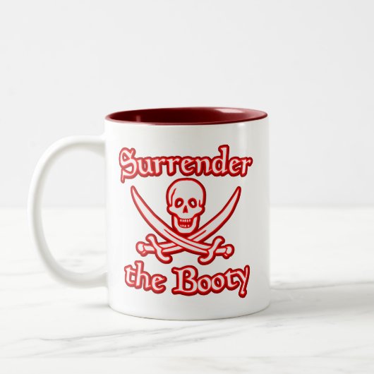 Übergabe des Hinterns Zweifarbige Tasse (Links)