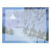 Übergabe des Light Notepad Notizblock (Vorderseite)