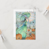 Übergabe durch Halloween Postkarte (Vorderseite/Rückseite Beispiel)