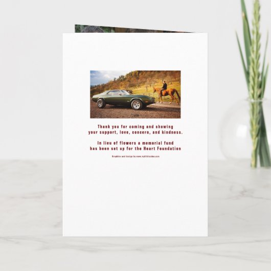 Übergabe einer Legende Beerdigung Dienstprogramm r Programm (Rückseite)