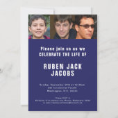 Übergabe einer Legende Beerdigung Foto blauer Gede Ankündigung (Rückseite)