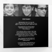 Übergabe einer Legende Beerdigung Service Mono 12 Dreifach-gefaltete Programmkarte (Innen Erste Seite)