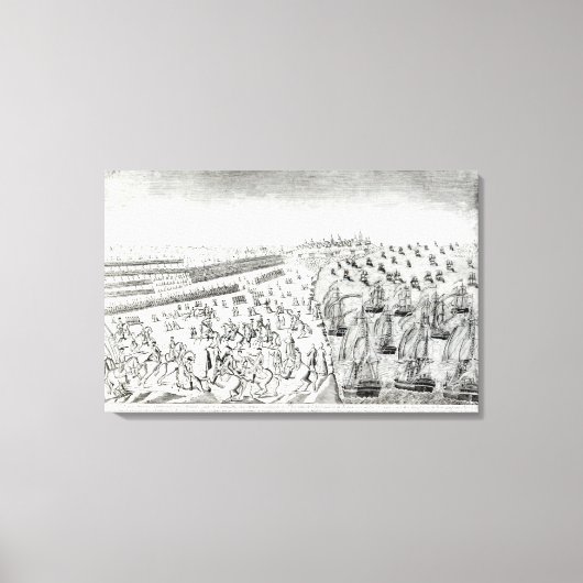 Übergabe in Yorktown, 1781 Leinwanddruck (Vorderseite)