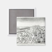 Übergabe in Yorktown, 1781 Magnet (Vorderseite/Rückseite)
