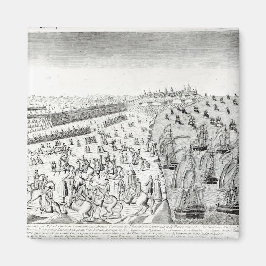 Übergabe in Yorktown, 1781 Magnet (Vorne)