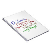 Übergabe Novena Notizblock (Rechte Seite)