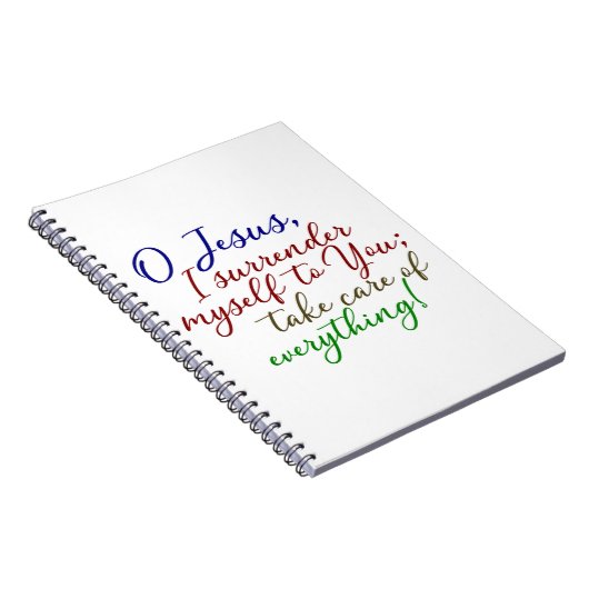 Übergabe Novena Notizblock (Rechte Seite)