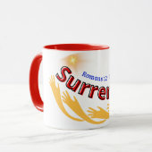 Übergabe (Römer 12:1) Tasse & Cup (Vorderseite Links)