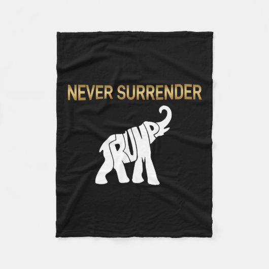 Übergabe Trump Elephant Fleecedecke (Vorderseite)