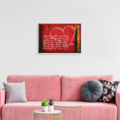 Übergabe von All Matthew 22:37 Foto Art Leinwanddruck (Insitu (Wohnzimmer))