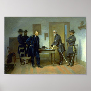 Übergabe von Alonzo Chappel an Appomattox Poster