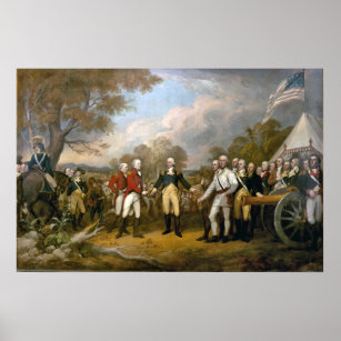 Übergabe von General Burgoyne - 1822 Poster