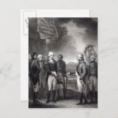 Übergabe von Lord Cornwallis in Yorktown, 1781 Postkarte (Vorne/Hinten)