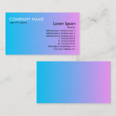 Übergang - Blau bis Rosa Visitenkarte (Vorne/Hinten)