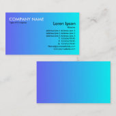 Übergang - Blau zu Cyan-blauem Visitenkarte (Vorne/Hinten)