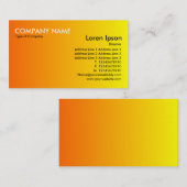 Übergang - orange bis gelb visitenkarte (Vorne/Hinten)