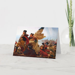 Übergang von George Washington über den Delaware R Karte