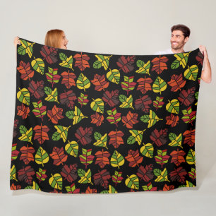 Übergang von Herbst zu Natur Fleecedecke