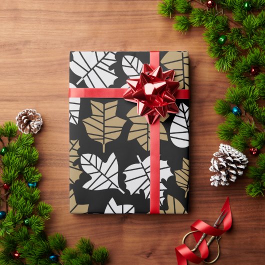 Übergang von Herbst zu Natur Geschenkpapier (Feiertagsgeschenk)