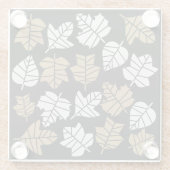 Übergang von Herbst zu Natur Glasuntersetzer (Rückseite)