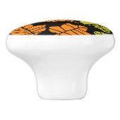 Übergang von Herbst zu Natur Keramikknauf (Seitenansicht)