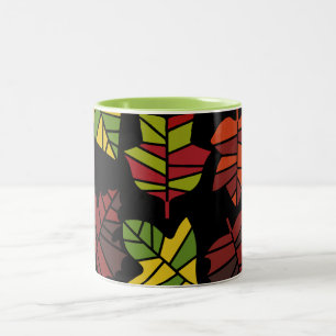 Übergang von Herbst zu Natur Zweifarbige Tasse