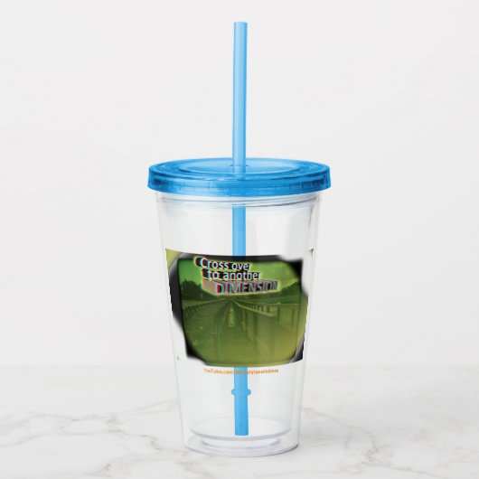 Übergang zu einer anderen Dimension 3D Acryltrinkbecher (Vorderseite)