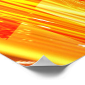 Übergänge in goldenem Glanz Poster (Ecke)