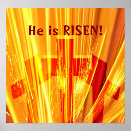 Übergänge in goldenem Glanz Poster